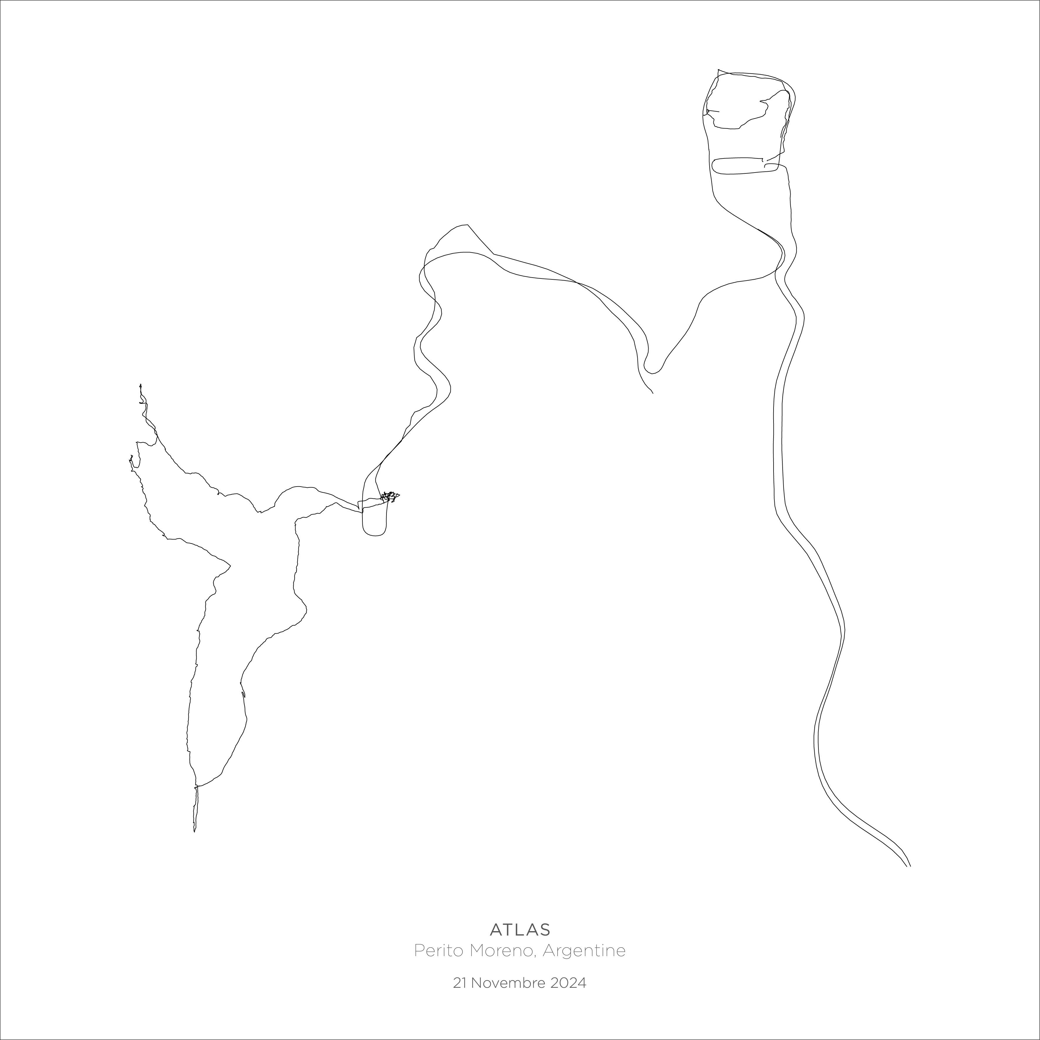 Hodographie Atlas-Perito Moreno 2024